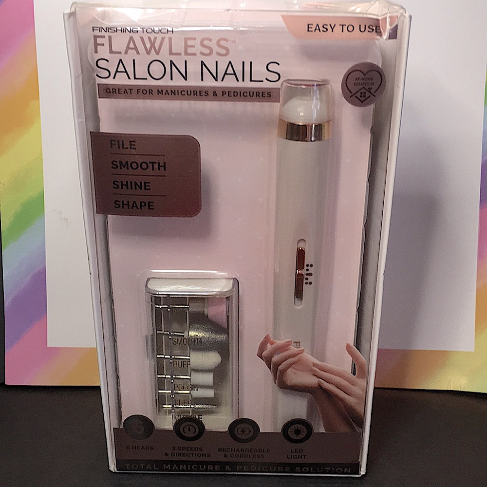 FINISHING TOUCH FLAWLESS SALON NAILS AT HOME SOLUTIONS NEW
